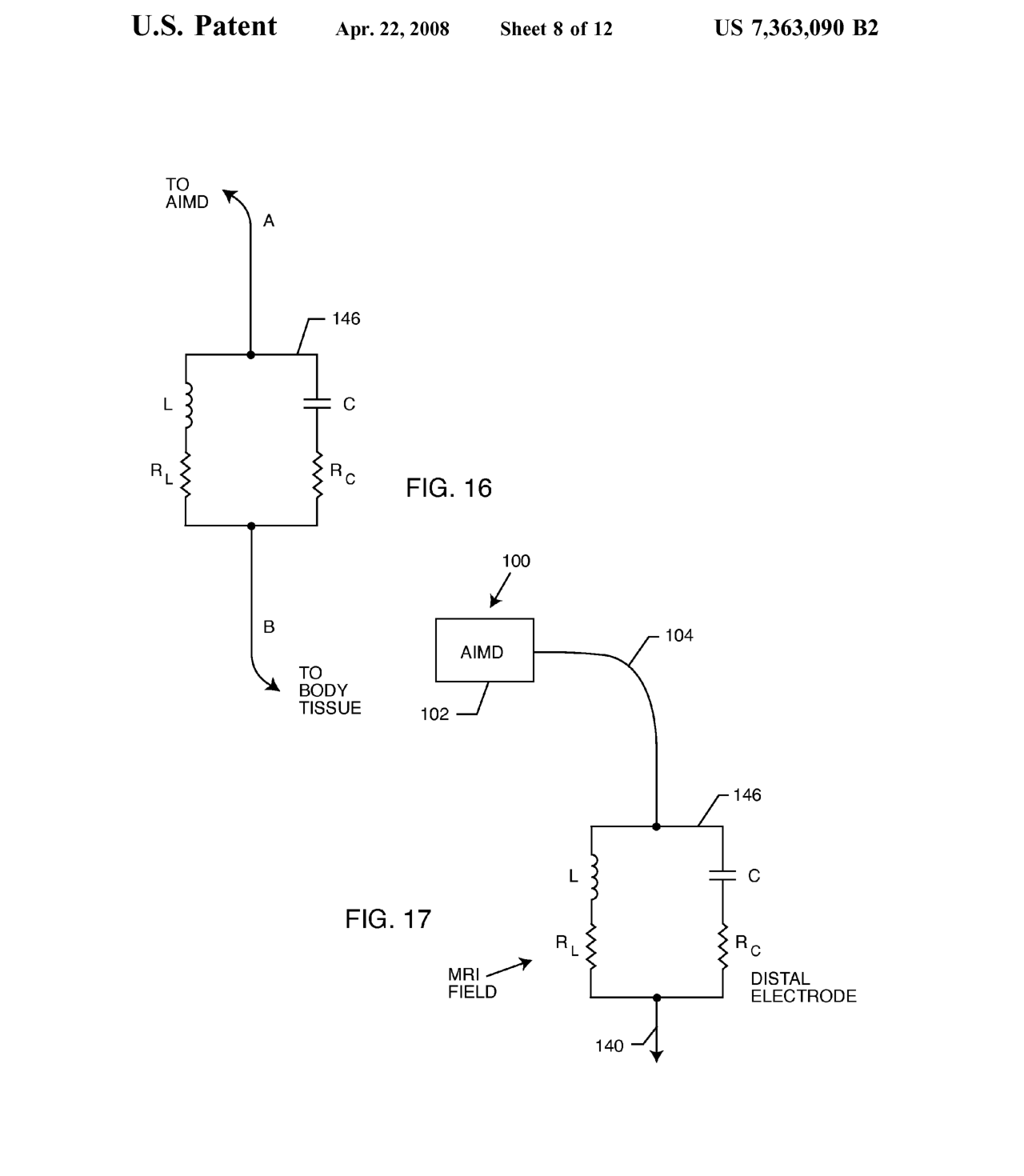 Drawing Sheet 8 (FIG. 16, FIG. 17)