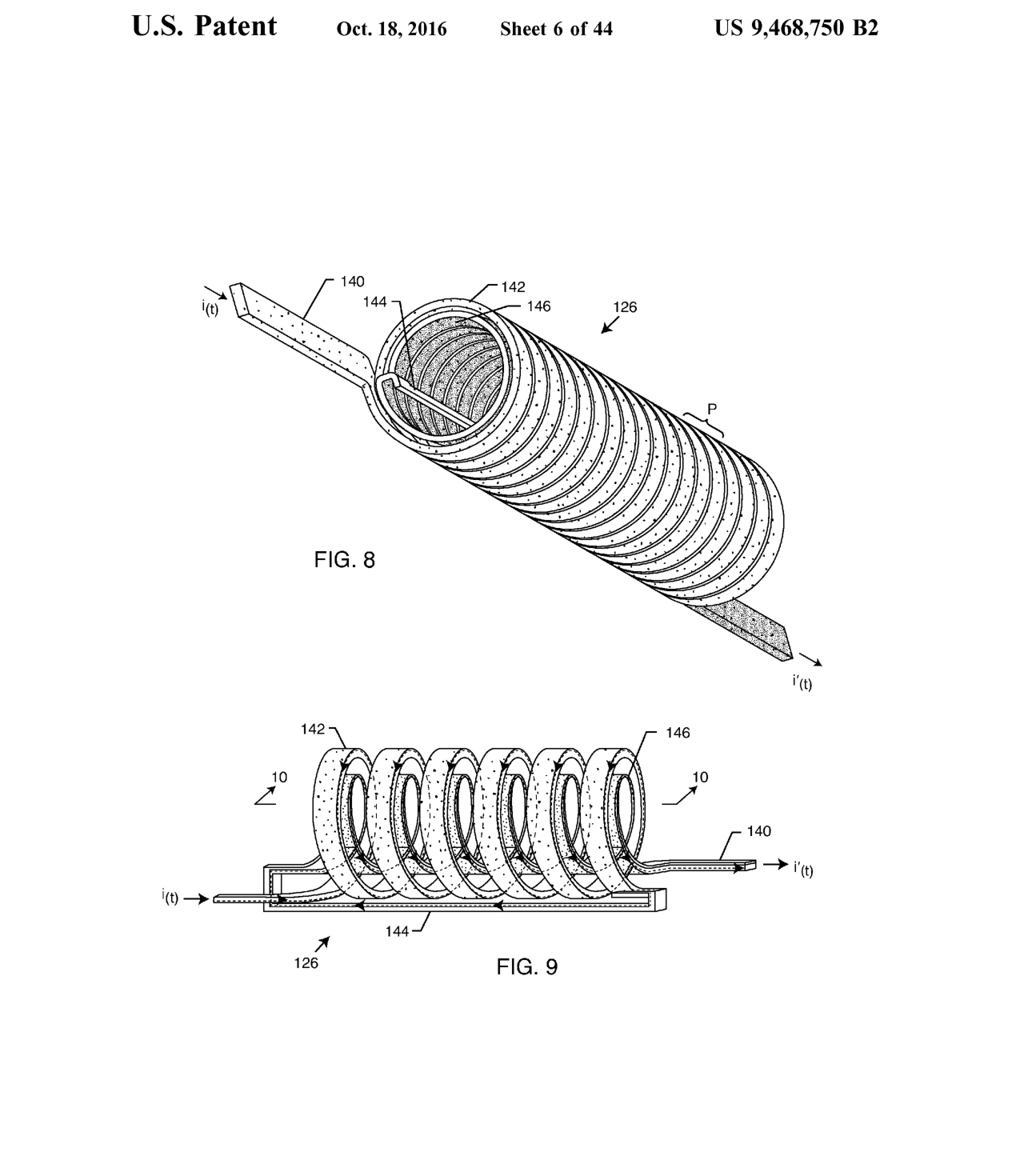 Drawing Sheet 6 (FIG. 8, FIG. 9)